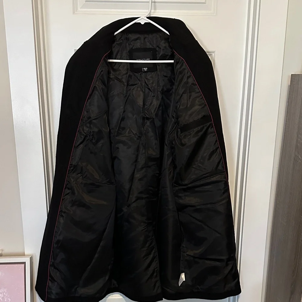 Structure Black Men's Coat - Picture 4 of 4